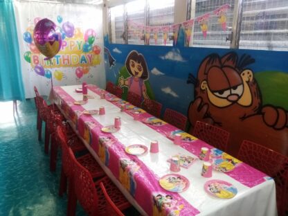 déco salle anniversaire princesses disney